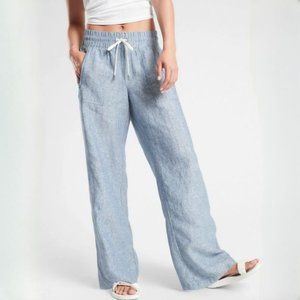 Athleta Linen Wide Leg Pants